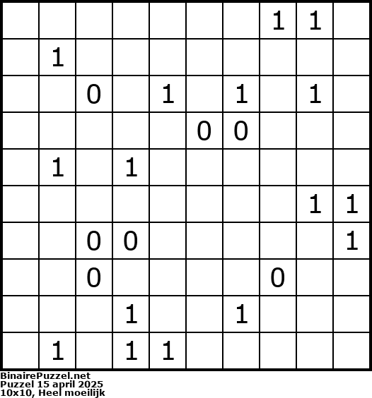 Binaire Puzzel