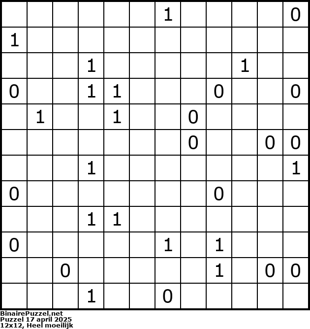 Binaire Puzzel