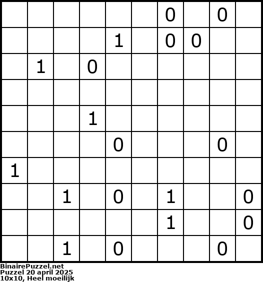 Binaire Puzzel