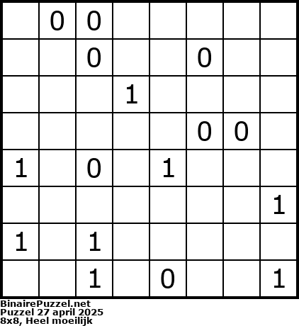 Binaire Puzzel