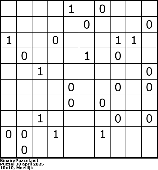Binaire Puzzel