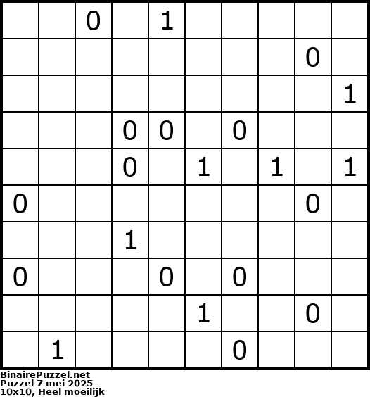 Binaire Puzzel