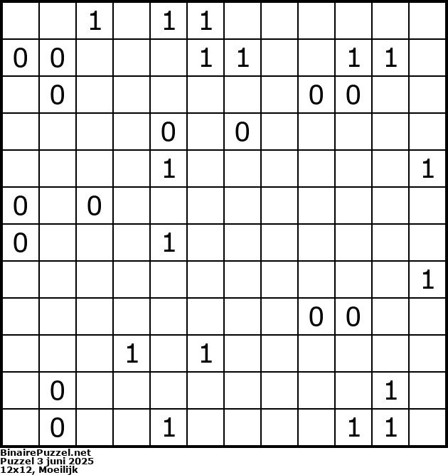 Binaire Puzzel