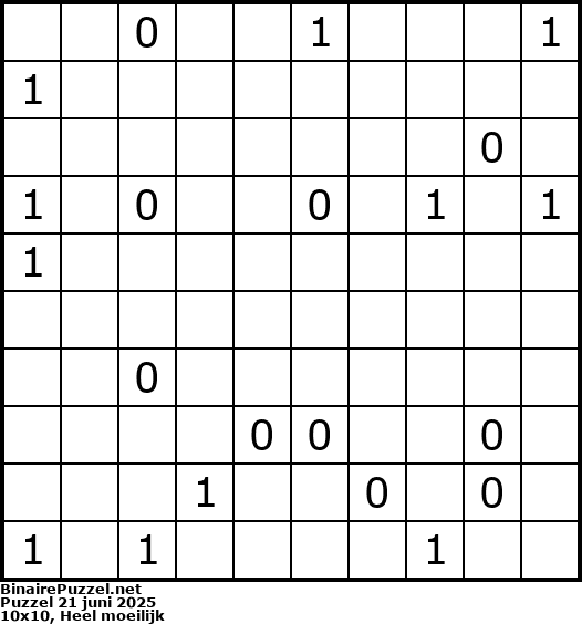 Binaire Puzzel
