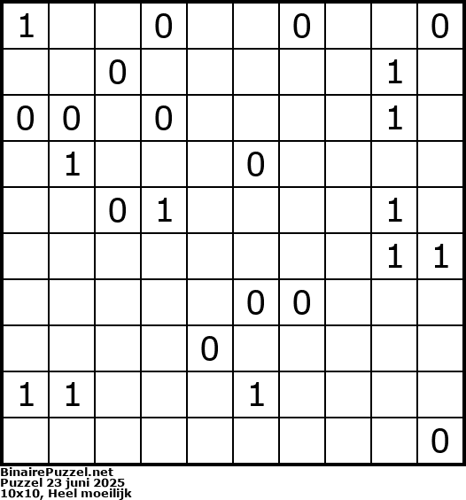 Binaire Puzzel