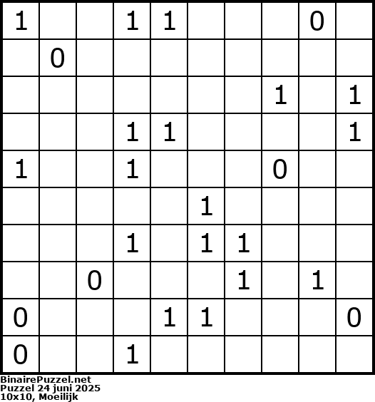 Binaire Puzzel