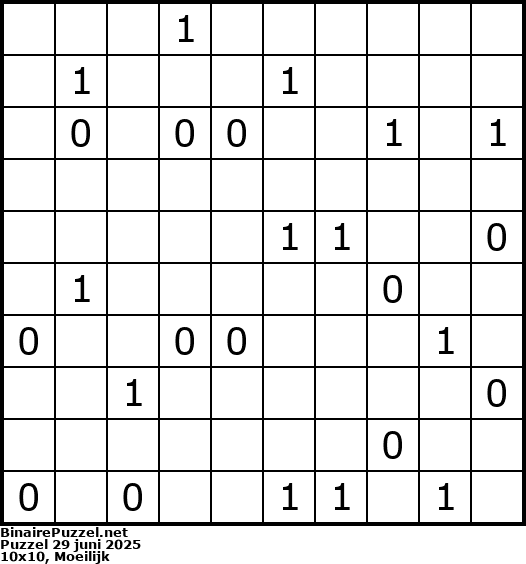 Binaire Puzzel