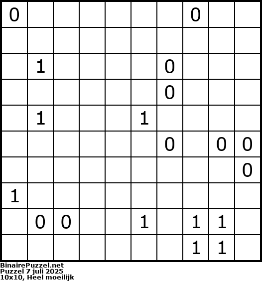 Binaire Puzzel