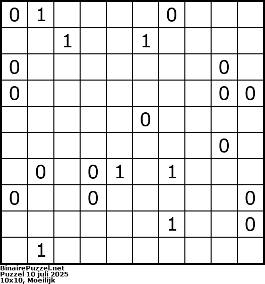 Binaire Puzzel