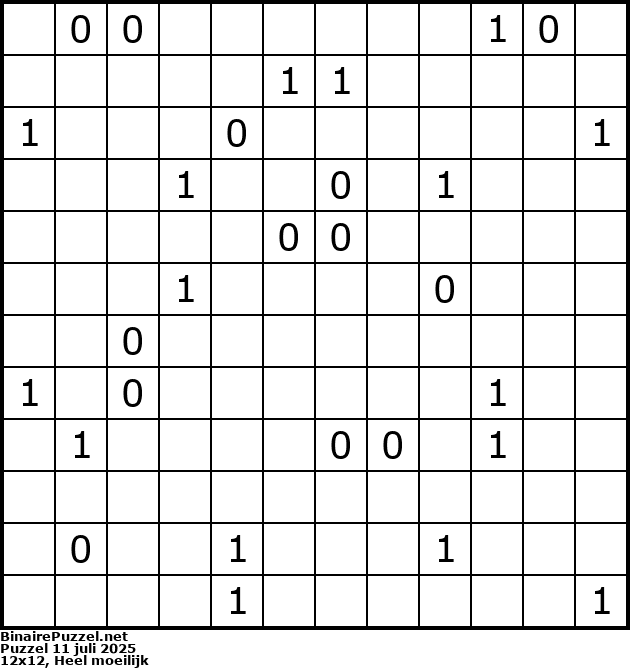 Binaire Puzzel