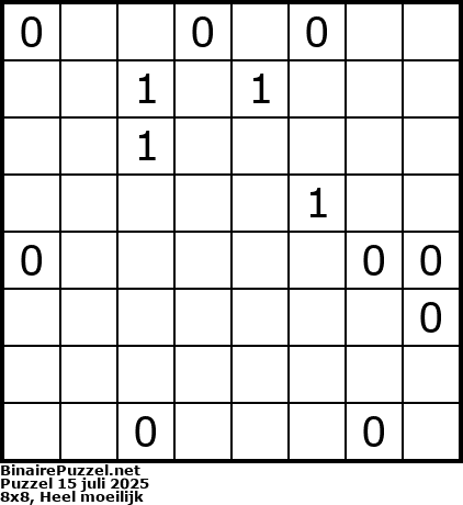 Binaire Puzzel