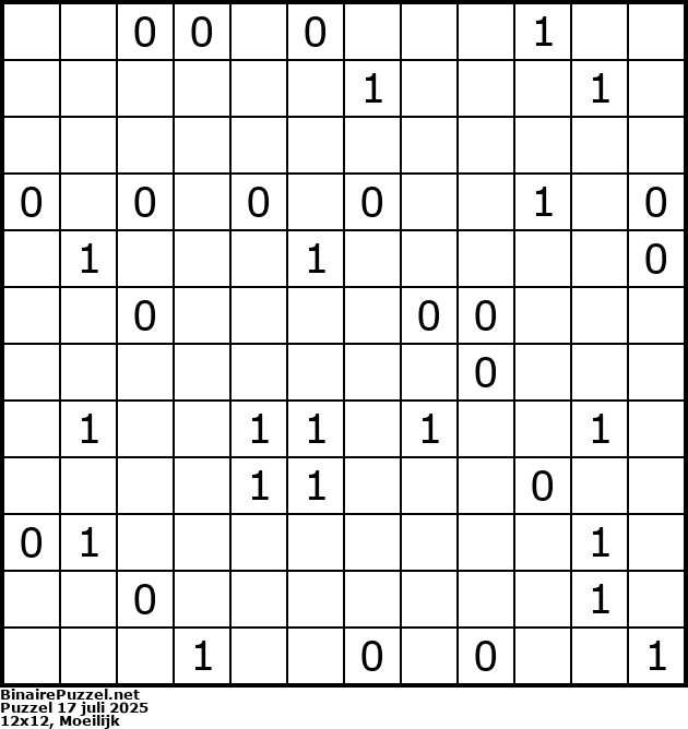 Binaire Puzzel