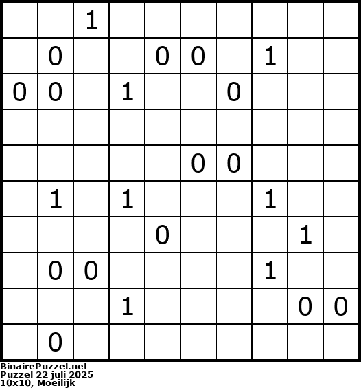 Binaire Puzzel