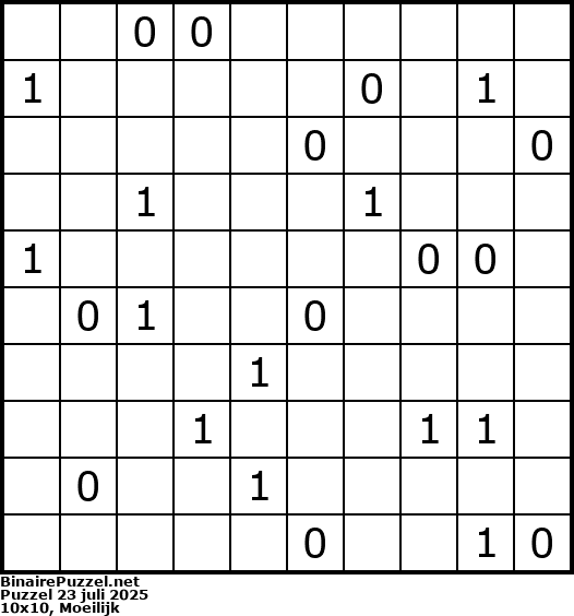 Binaire Puzzel