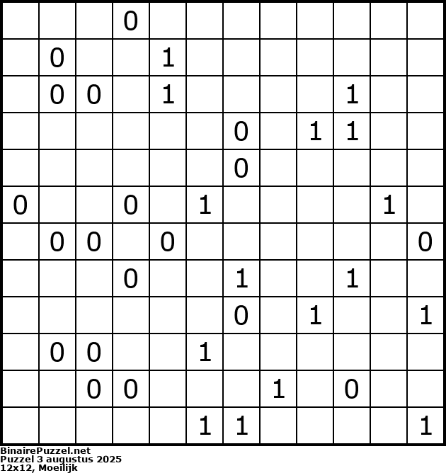 Binaire Puzzel