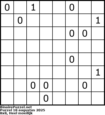 Binaire Puzzel