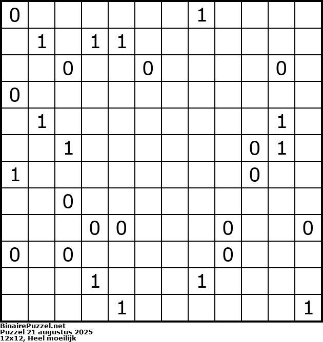 Binaire Puzzel
