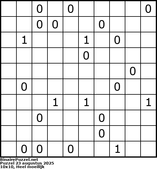 Binaire Puzzel