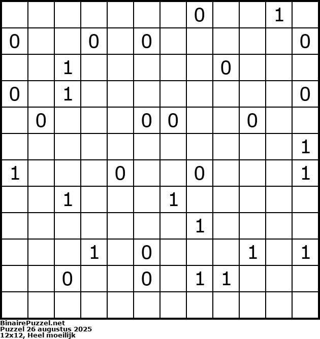 Binaire Puzzel