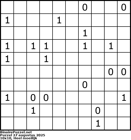 Binaire Puzzel