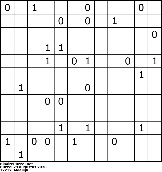Binaire Puzzel