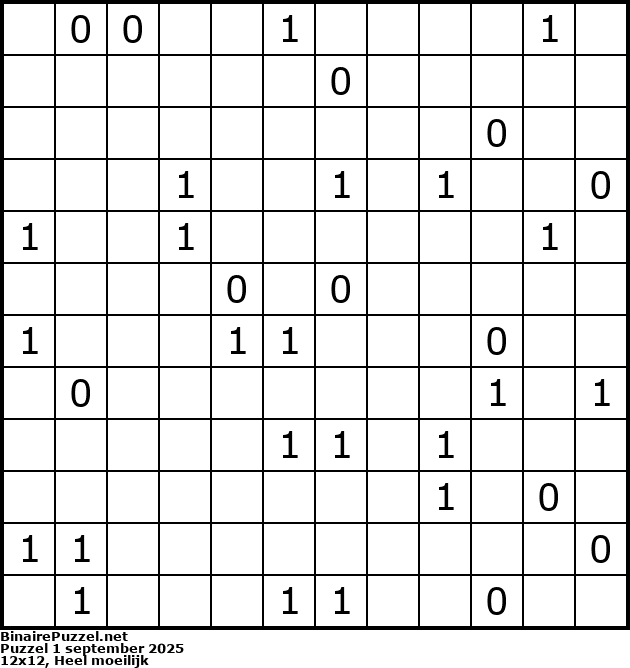 Binaire Puzzel