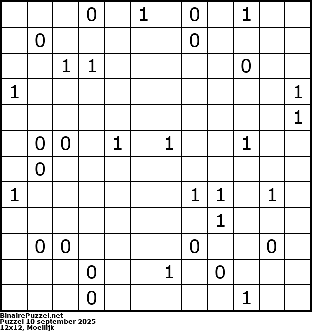 Binaire Puzzel