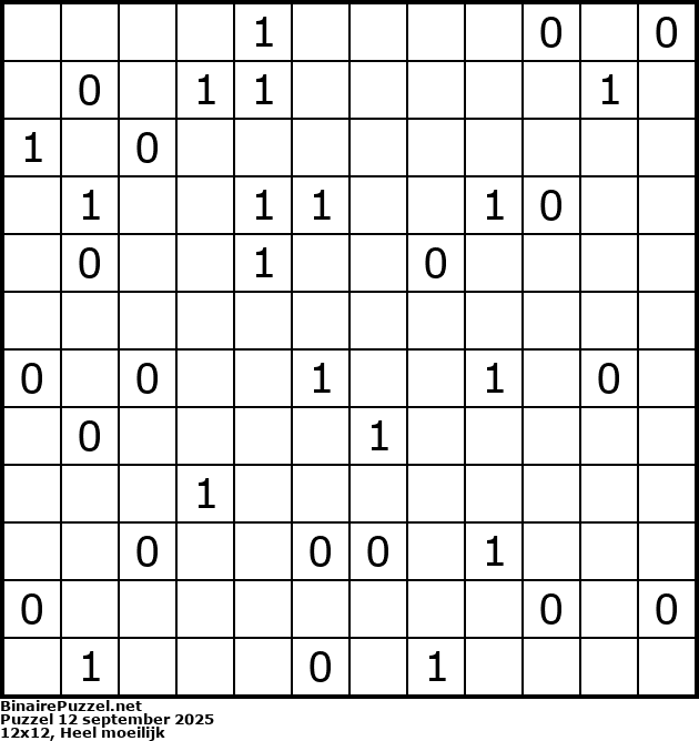 Binaire Puzzel
