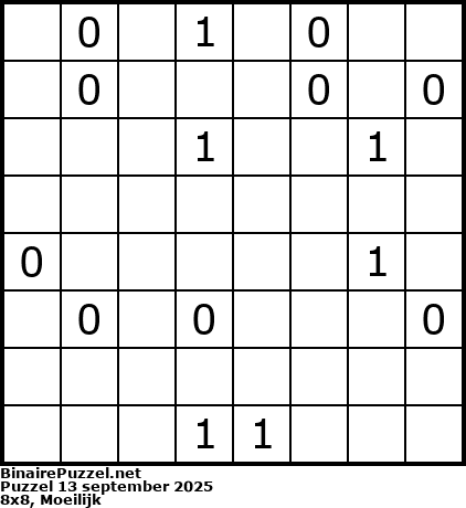 Binaire Puzzel