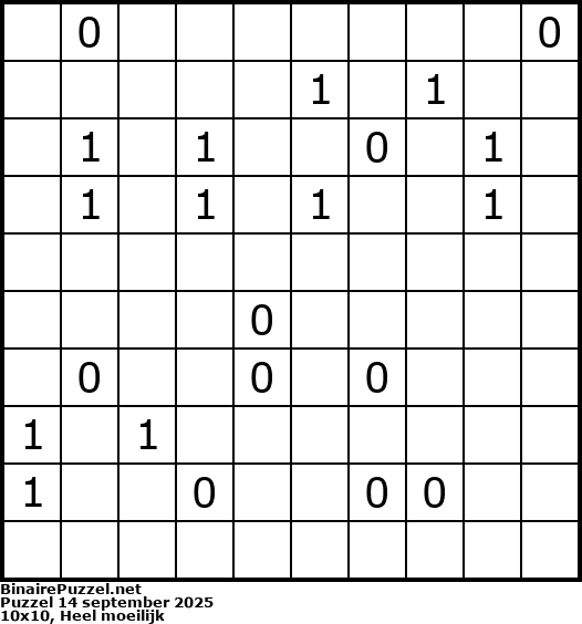 Binaire Puzzel