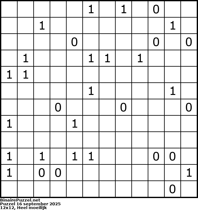 Binaire Puzzel