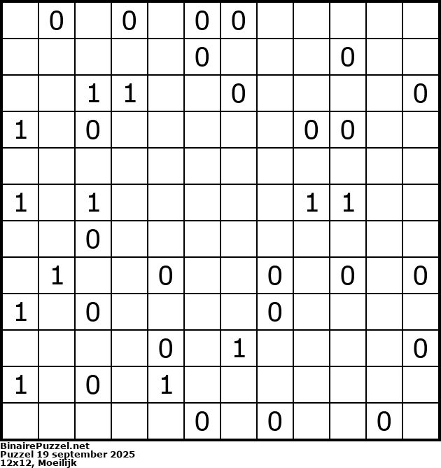 Binaire Puzzel