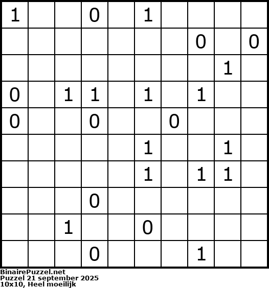 Binaire Puzzel