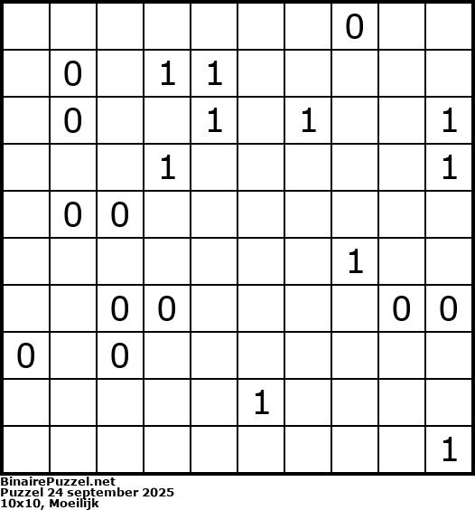 Binaire Puzzel