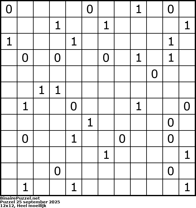 Binaire Puzzel