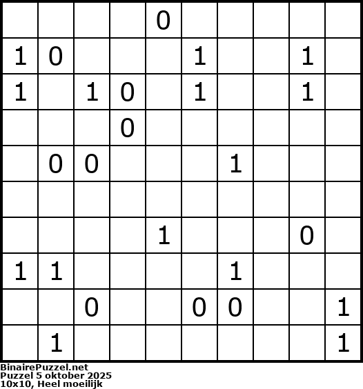 Binaire Puzzel