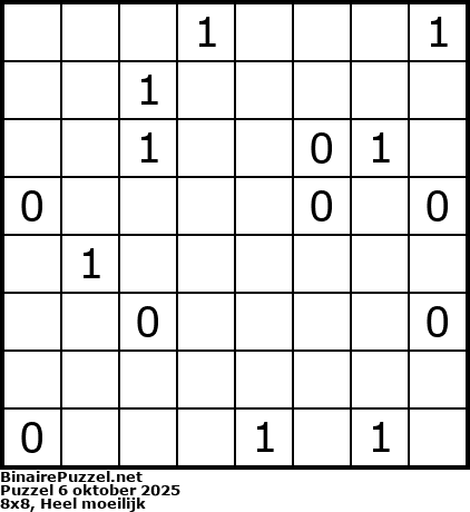 Binaire Puzzel
