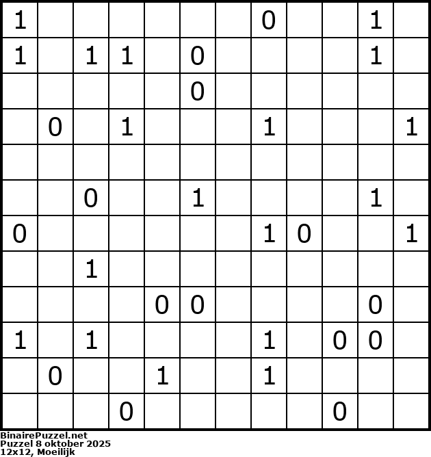 Binaire Puzzel