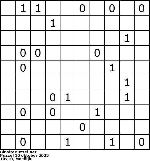 Binaire Puzzel