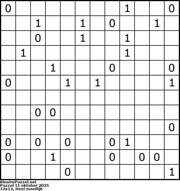 Binaire Puzzel