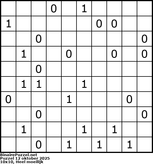Binaire Puzzel