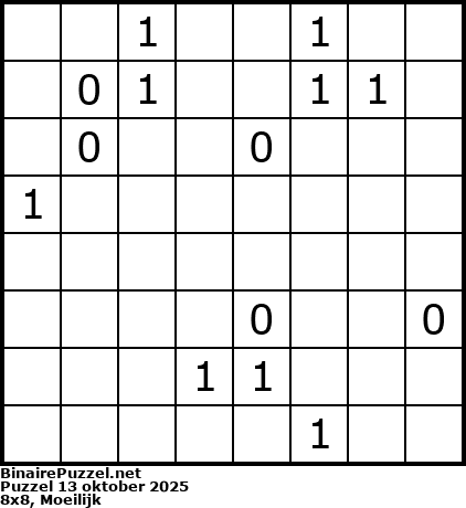 Binaire Puzzel