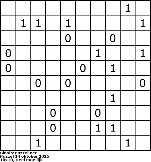 Binaire Puzzel