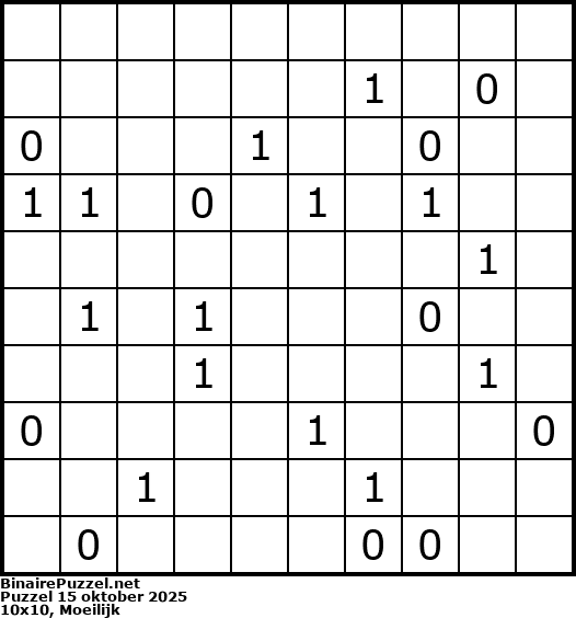 Binaire Puzzel