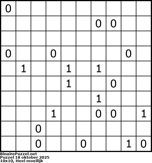 Binaire Puzzel