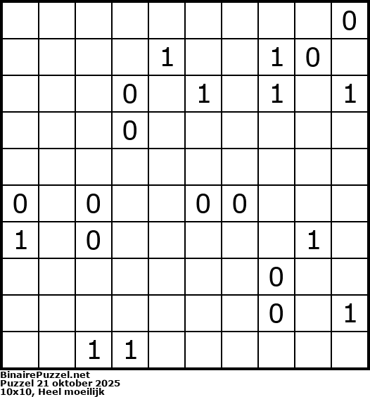 Binaire Puzzel