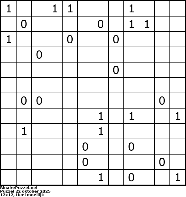 Binaire Puzzel