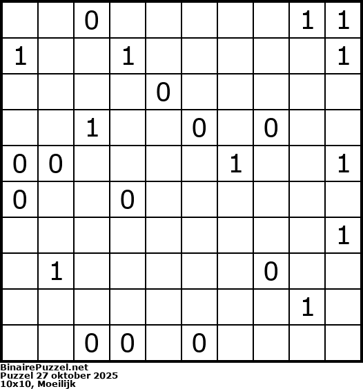 Binaire Puzzel