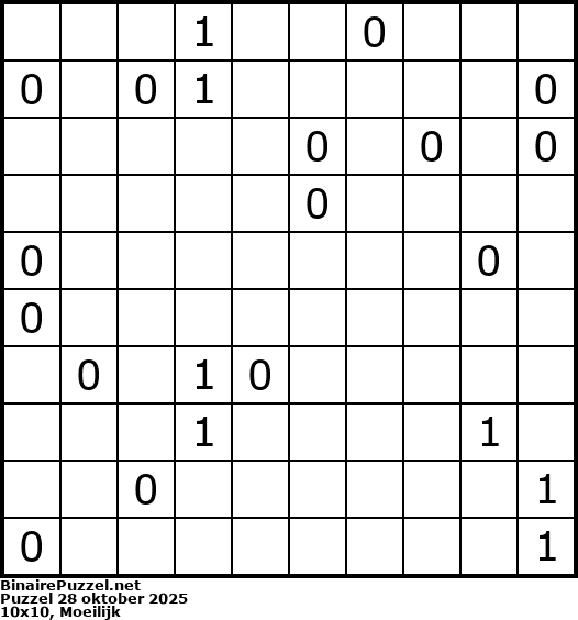Binaire Puzzel