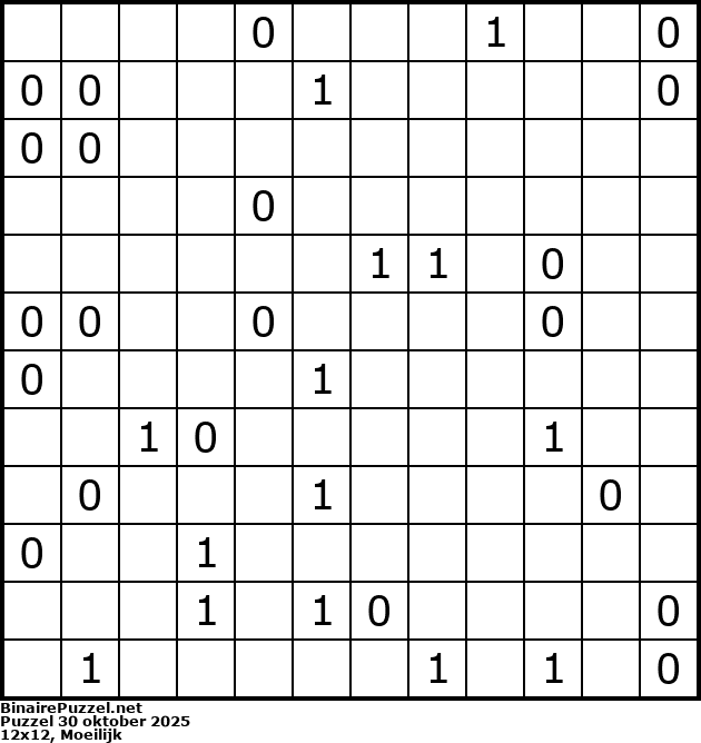 Binaire Puzzel
